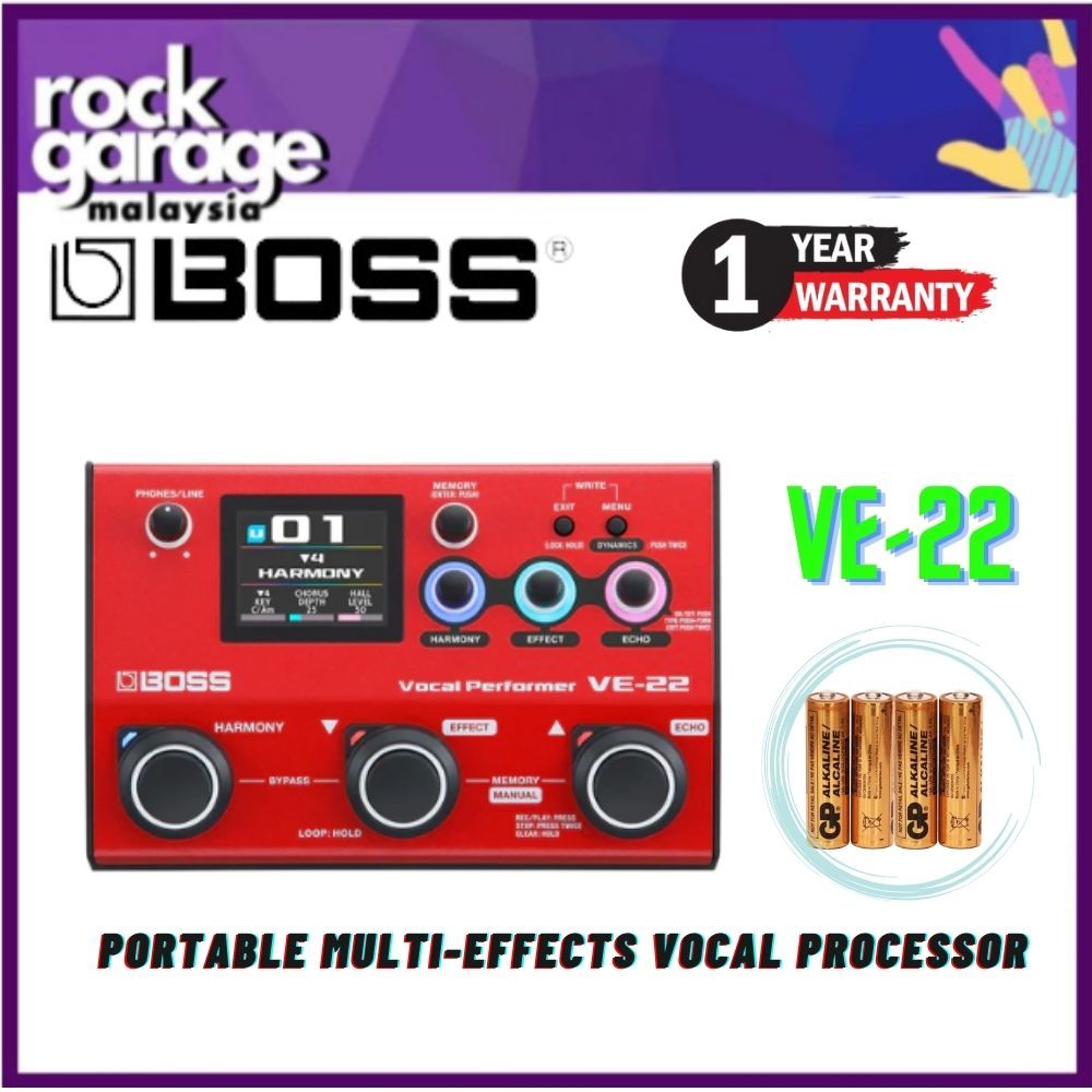 Boss VE22 Portable MultiEffects Vocal Processor ( VE22 / VE 22