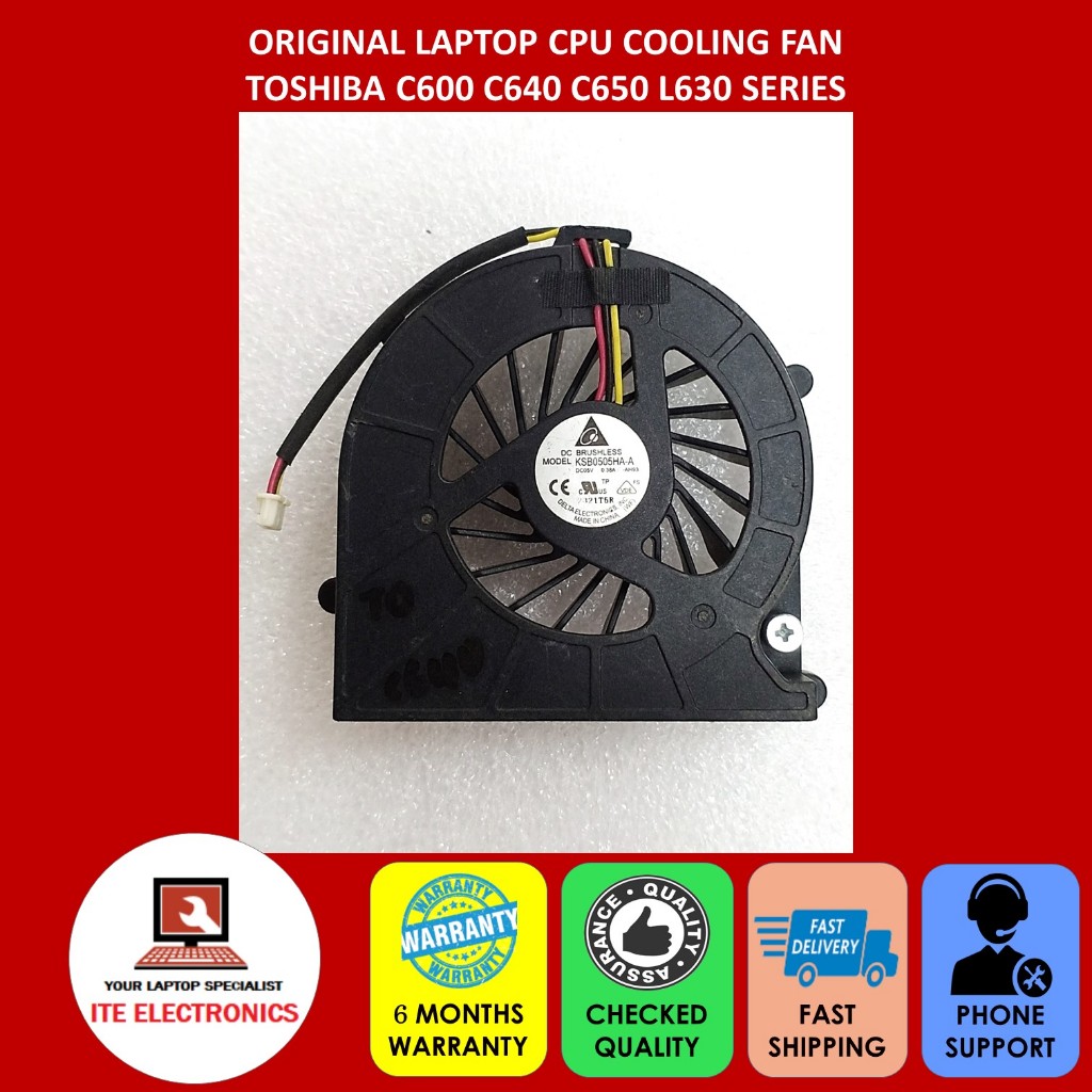 ORIGINAL TOSHIBA C600 C640 C650 L630 SERIES CPU COOLING FAN | Shopee ...