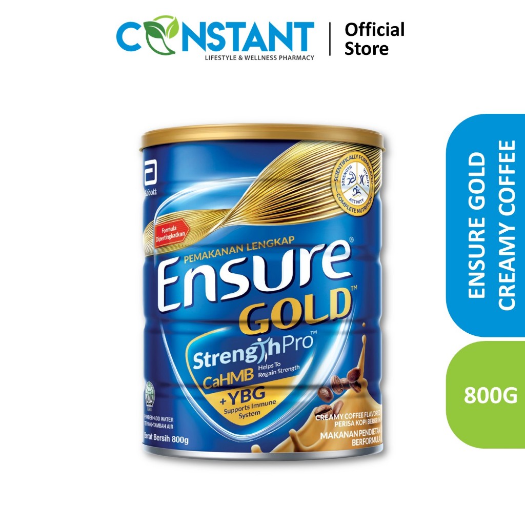 Abbott Ensure Gold Creamy Coffee Milk Powder 800g (Expire 11/24