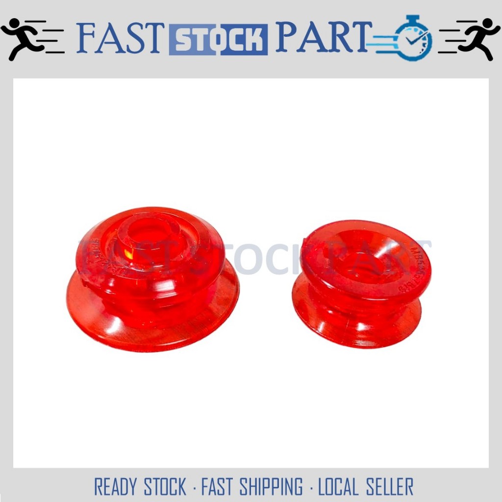 1SET 2PCS REAR ABSORBER MOUNTING BUSH(RUBBBER/RED SILICONE)PROTON WIRA ...
