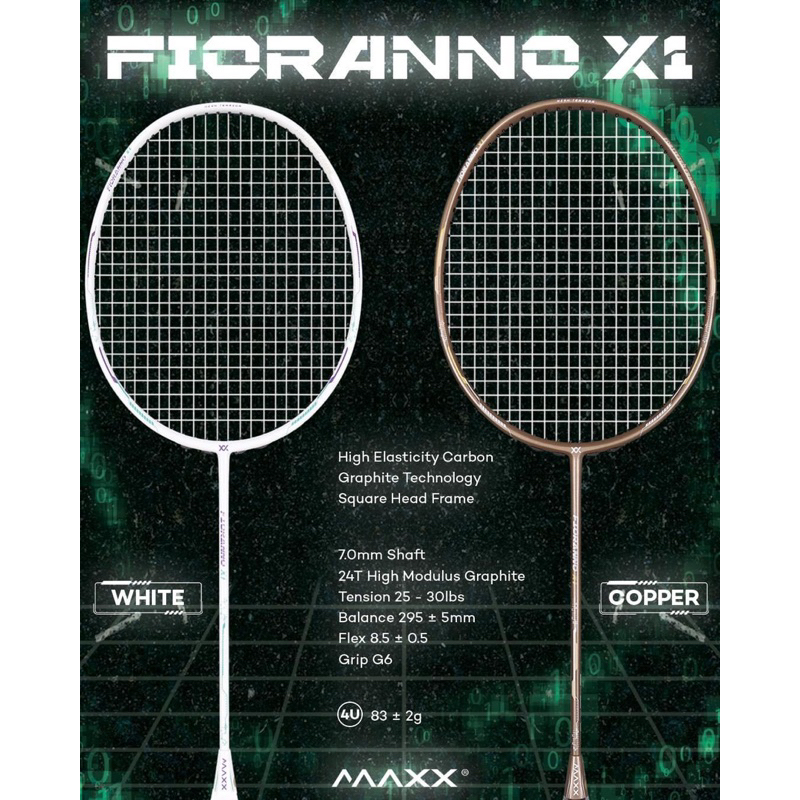 Maxx Fiorano X1 Badminton Rackets (Copper Colour) (100% Original ...