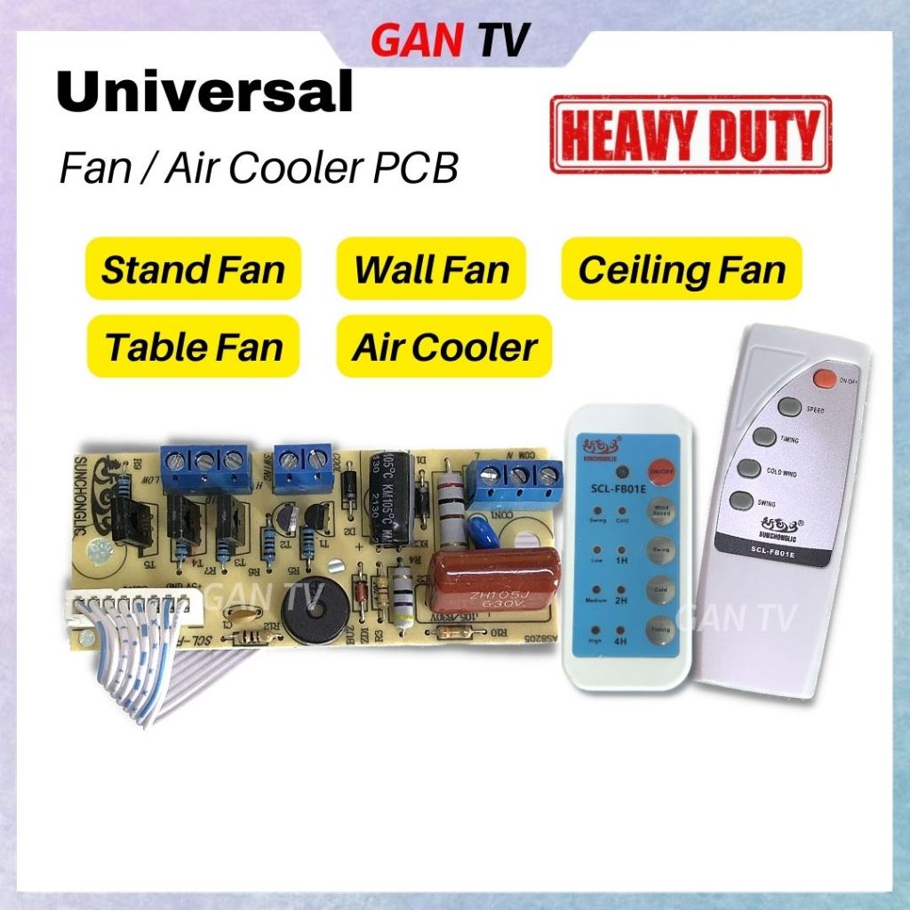 Heavy Duty Universal Air Cooler/Stand/Wall/Table/Ceiling Fan PCB Board ...