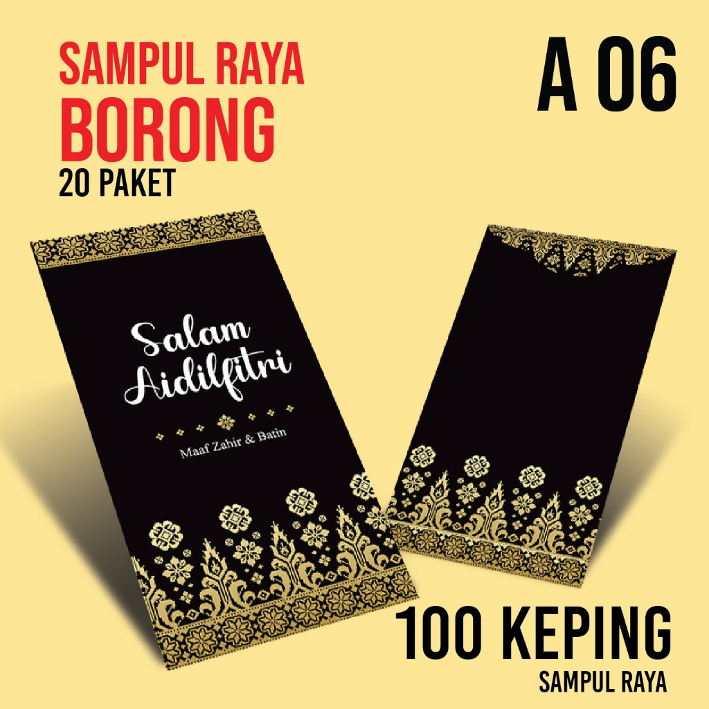 SAMPUL RAYA MURAH BORONG 2024 ( 100 KEPING SAMPUL RAYA ) | Shopee Malaysia