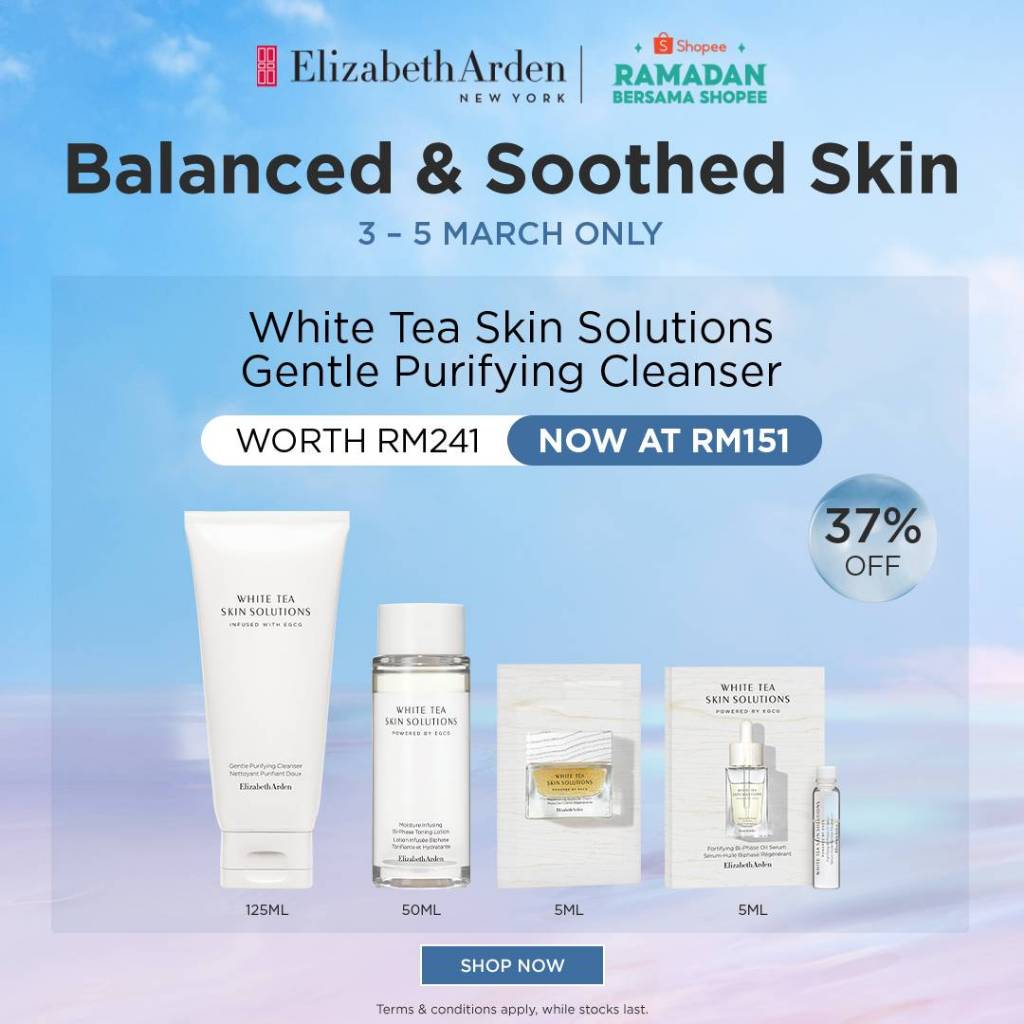Elizabeth Arden White Tea Skin Solutions Gentle Purifying Cleanser Sets