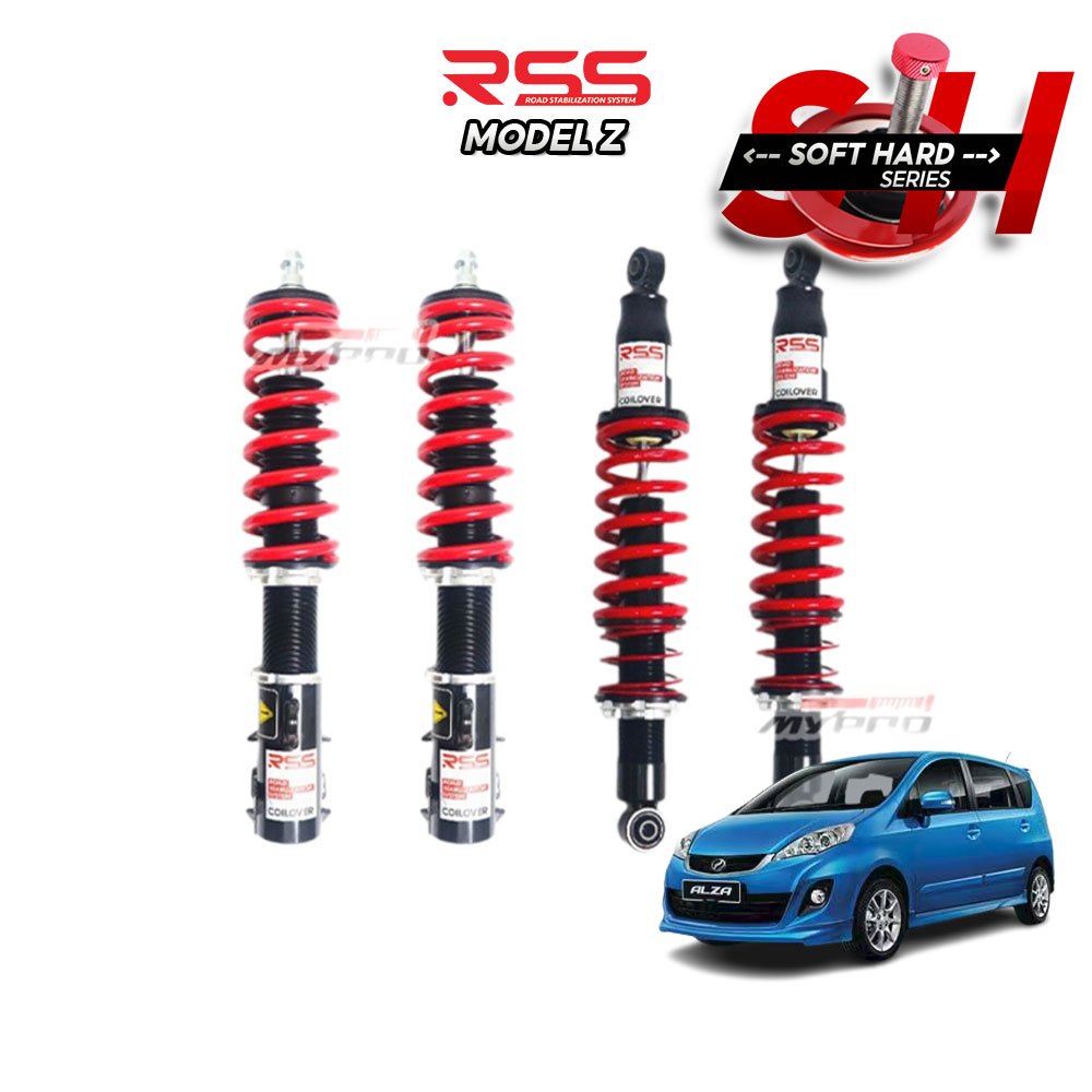 RSS Model Z Adjustable Absorber Suspension High Low Soft Hard Bodyshift