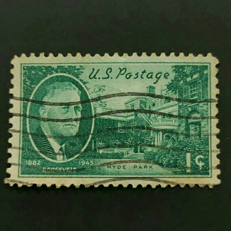 1945 Stamp USA-Used-1c & 2c & 5c Portrait of Franklin Delano Roosevelt ...