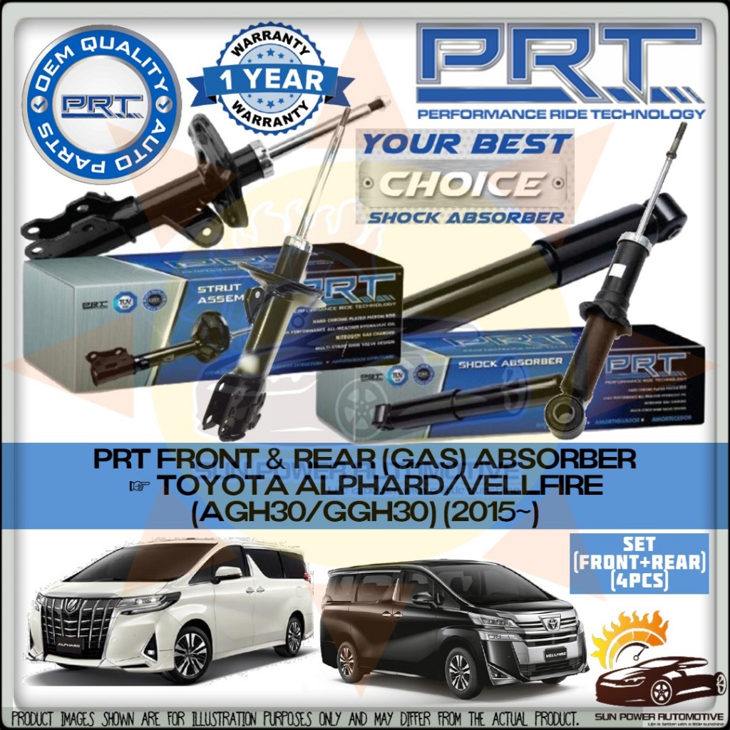 PRT Toyota Alphard / Vellfire AGH30 GGH30 Gas Shock Strut Absorber ...