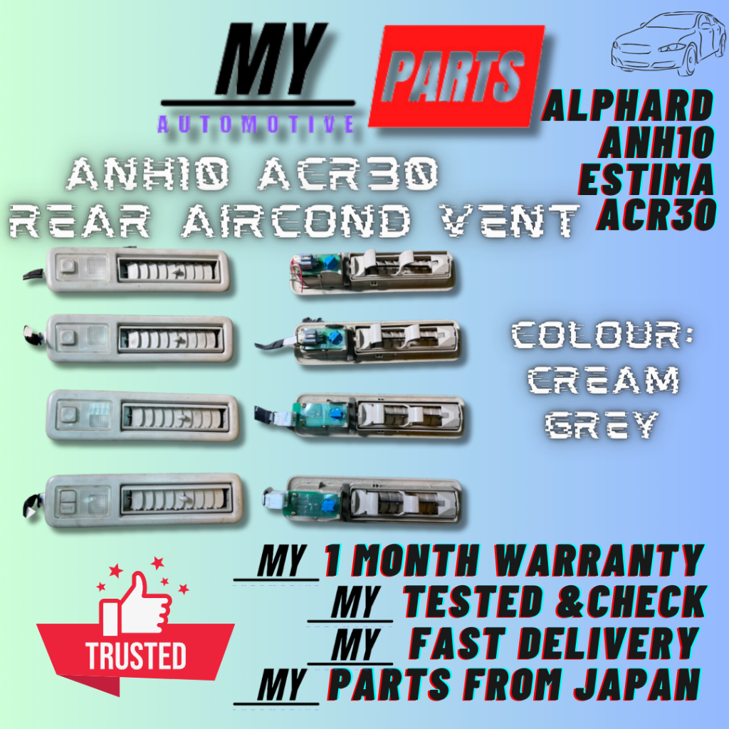 Toyota Alphard ANH10 Estima ACR30/MCR30 Roof Aircond Vent Rear Left ...