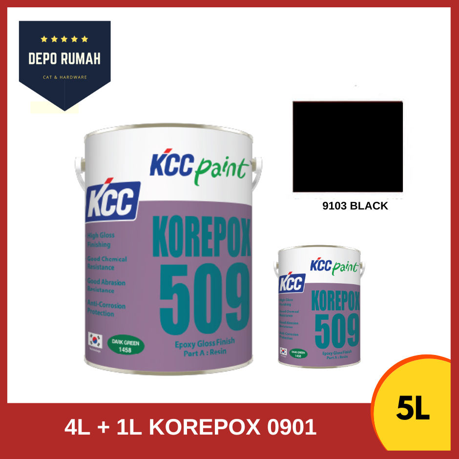 [KCC] 5Litre KCC Paint Korepox 509 Epoxy Floor Paint Coating 5L (Cat ...