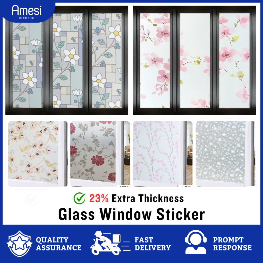 90cm Frosted Glass Window Sliding Door Tingkap Nako Kaca Dapur Cermin