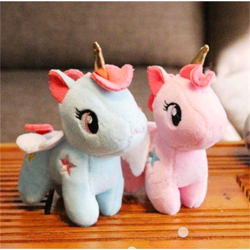 Unicorn plush keychain sales