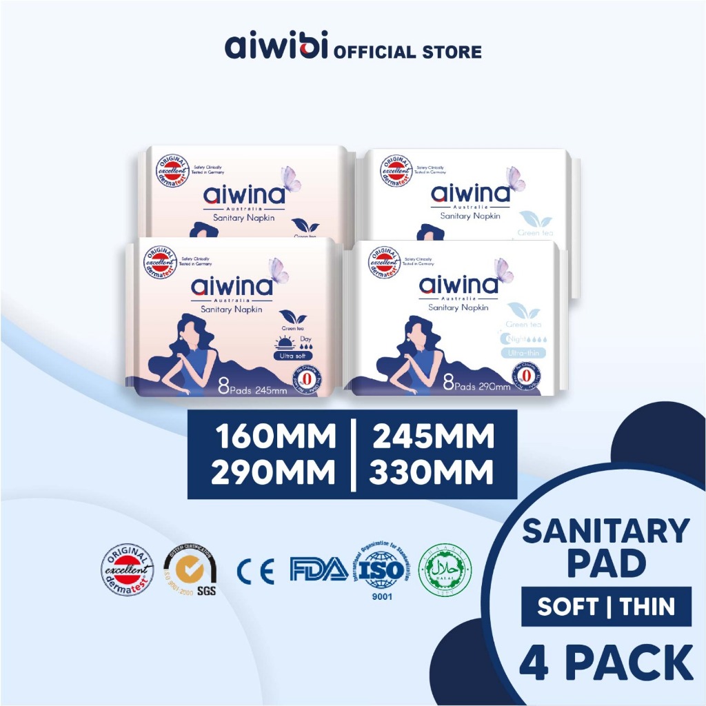 Aiwina Precious Whisper Sanitary Pad Panty Liner Day Night Comfort Soft