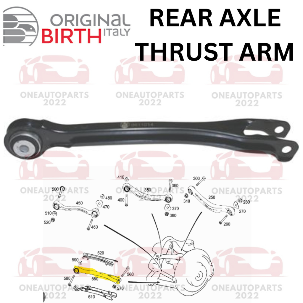 ORIGINAL BIRTH ITALY REAR AXLE THRUST ARM 1PC MERCEDES BENZ W204 W212 ...