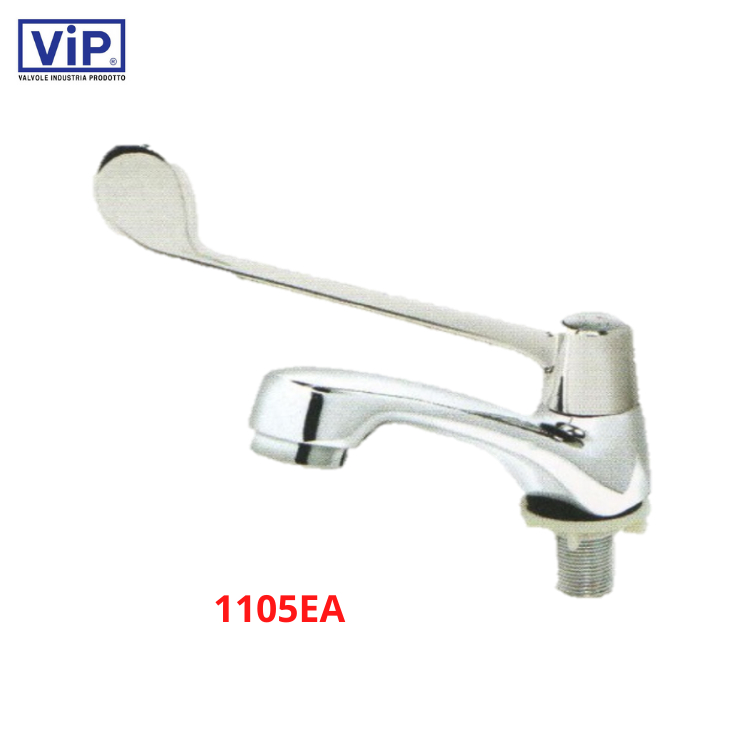 VIP Elbow Action Tap Extended Single Lever Medical Pillar Mounted Long
