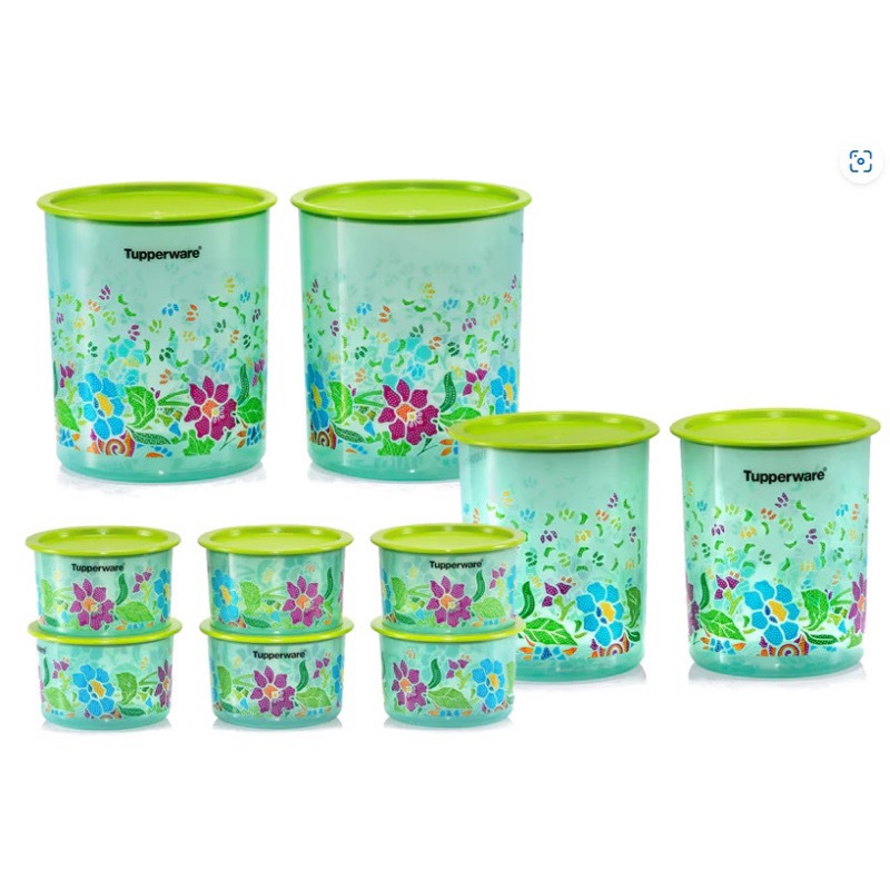 RAYA 2024 Tupperware Batik One Touch Collection / 600ML / 2L / 4.3L ...