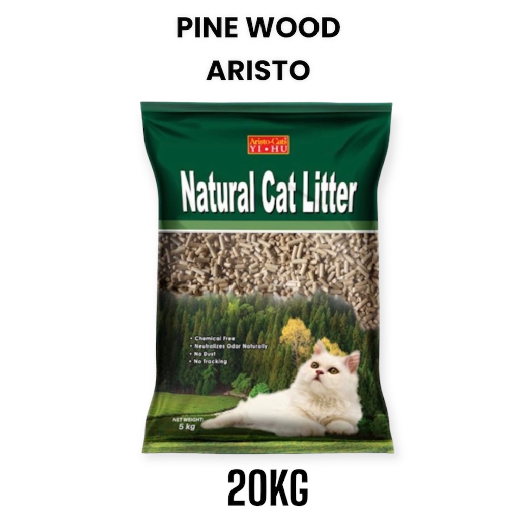 Aristo Pine Wood Litter For Cat 20kg Shopee Malaysia