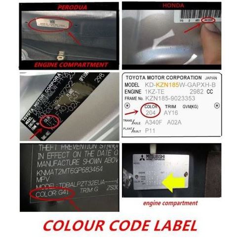 For PERODUA Myvi Auto Spa Car Colour Touch Paint Cat Kereta Clear Coat ...
