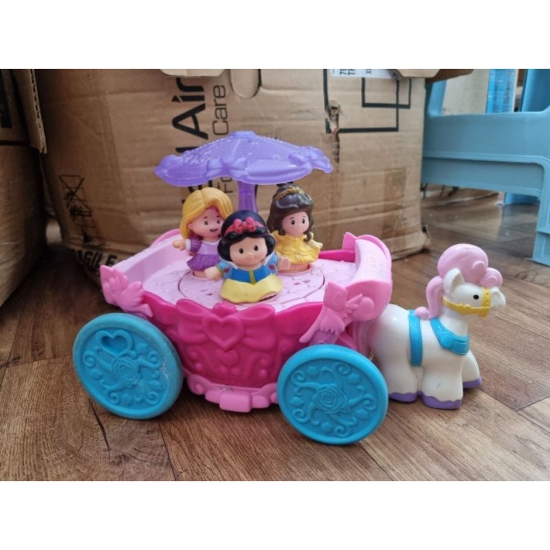 Fisher-price Disney Princess Carousel Carriage By Little People ...