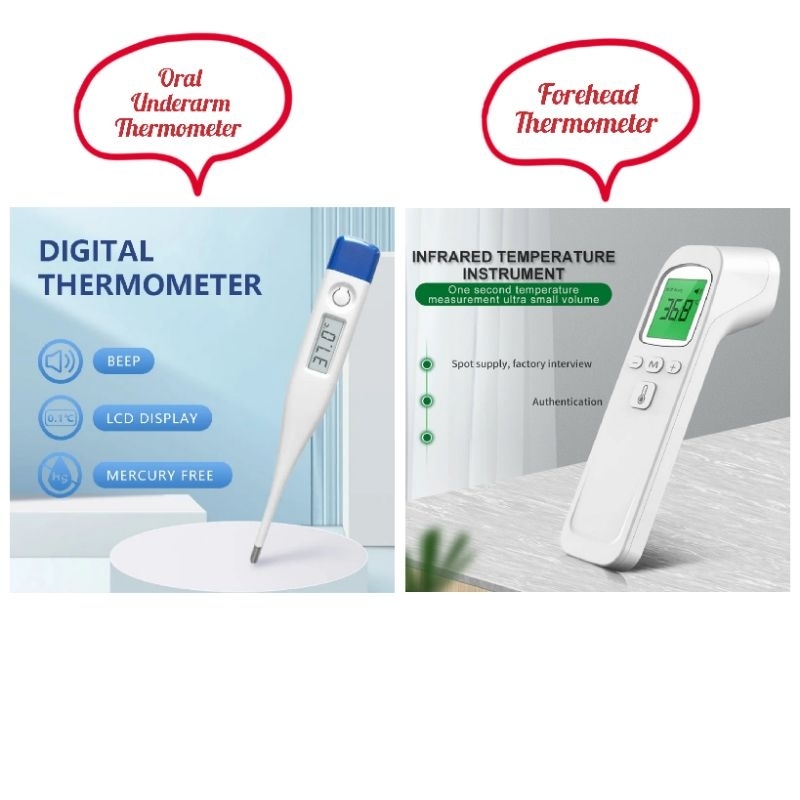 Infrared Thermometer Forehead underarm oral Thermometer sensor non