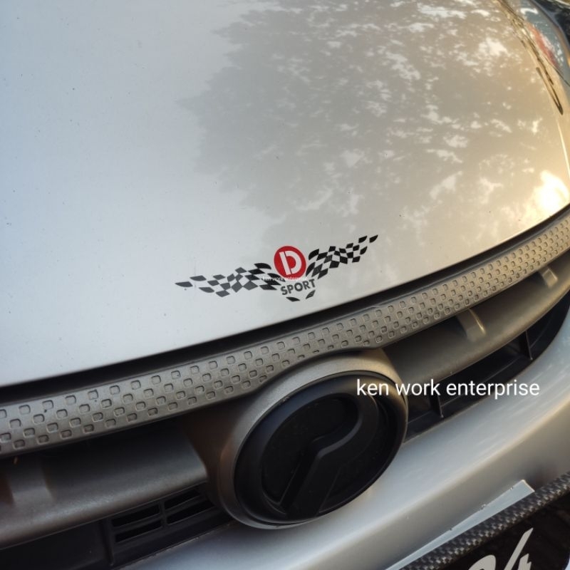 Sticker d sport wing bonnet #0021 car sticker accessories | Shopee Malaysia