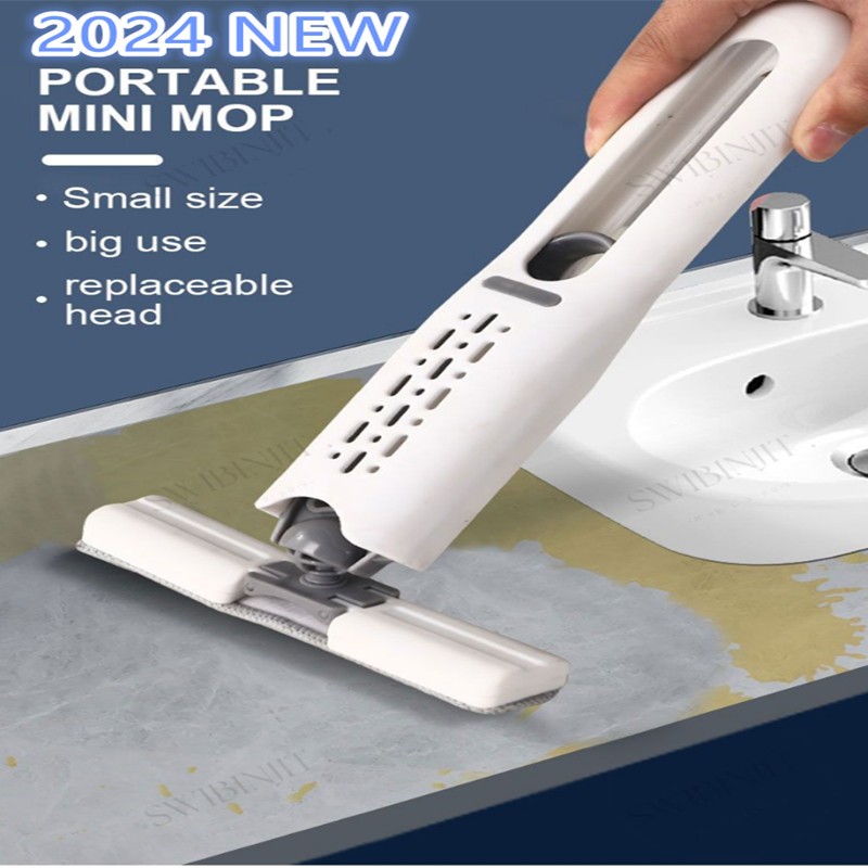 Upgrade New desk small mop Portable mop Squeeze Mop mini mop cleaner ...