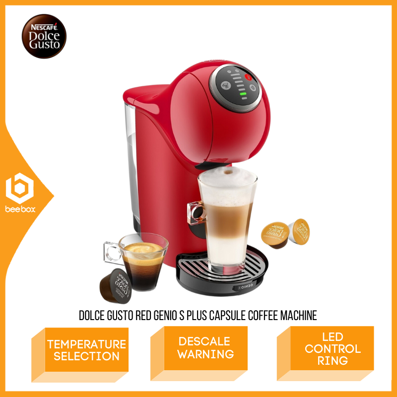 Nescafe Dolce Gusto Genio S Plus Automatic Coffee Machine Red/Black