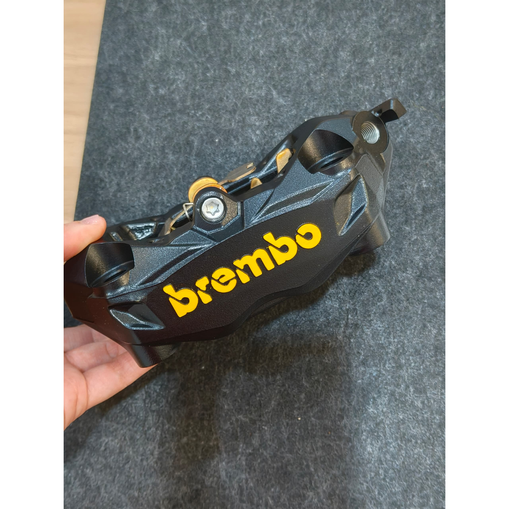 Original Brembo Caliper M3 K50 Right Side 100mm Matte Black Logo Yellow ...