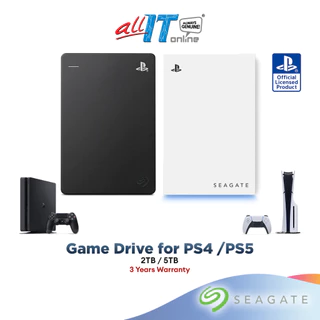 Seagate Game Drive External Hard Drive Disk HDD USB 3.2 Gen 1 for Sony PlayStation PS4 / PS5 - ( 2TB / 5TB )
