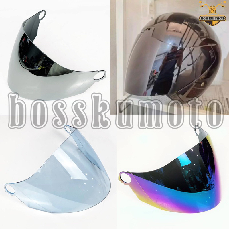 HELMET VISOR ARC FULL HALF ASTRO / DISCOVERY CERMIN TOPI | Shopee Malaysia