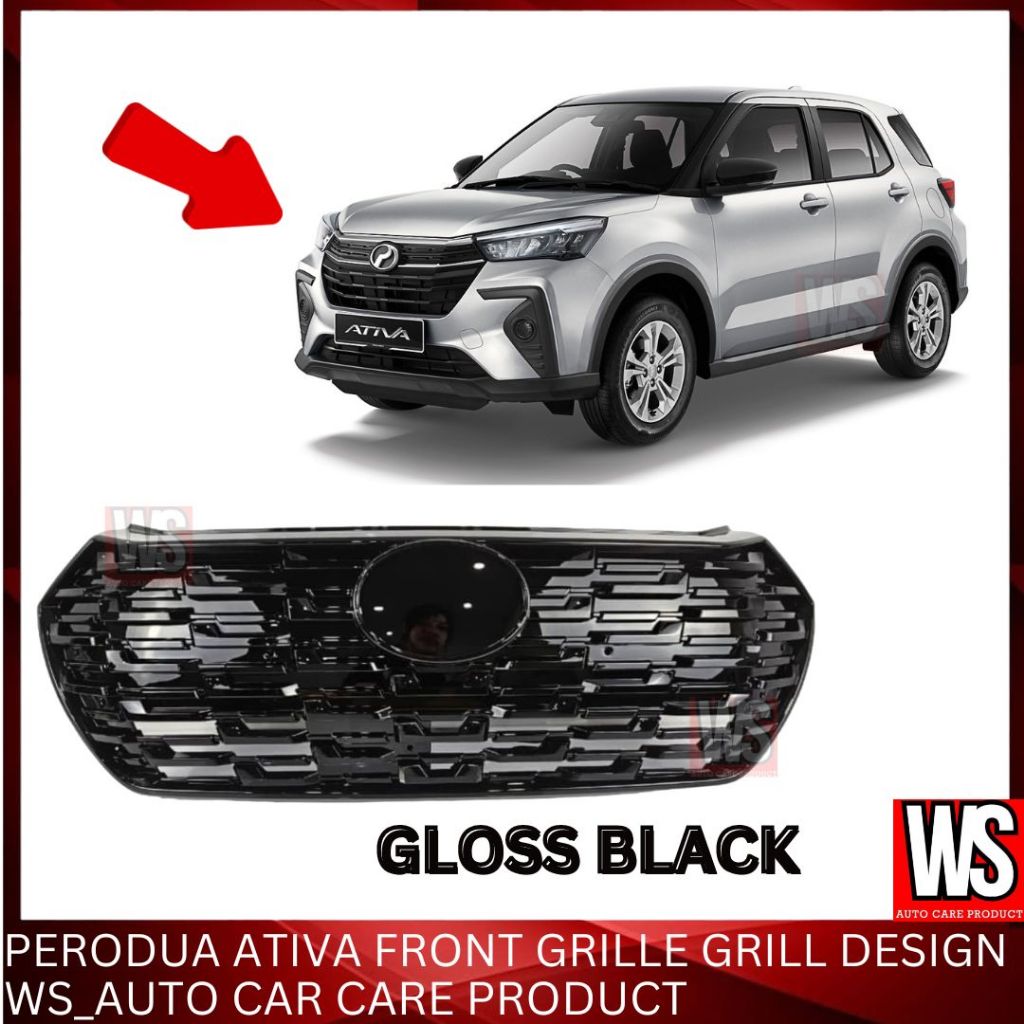 PERODUA ATIVA FRONT GRILLE GRILL DESIGN | Shopee Malaysia