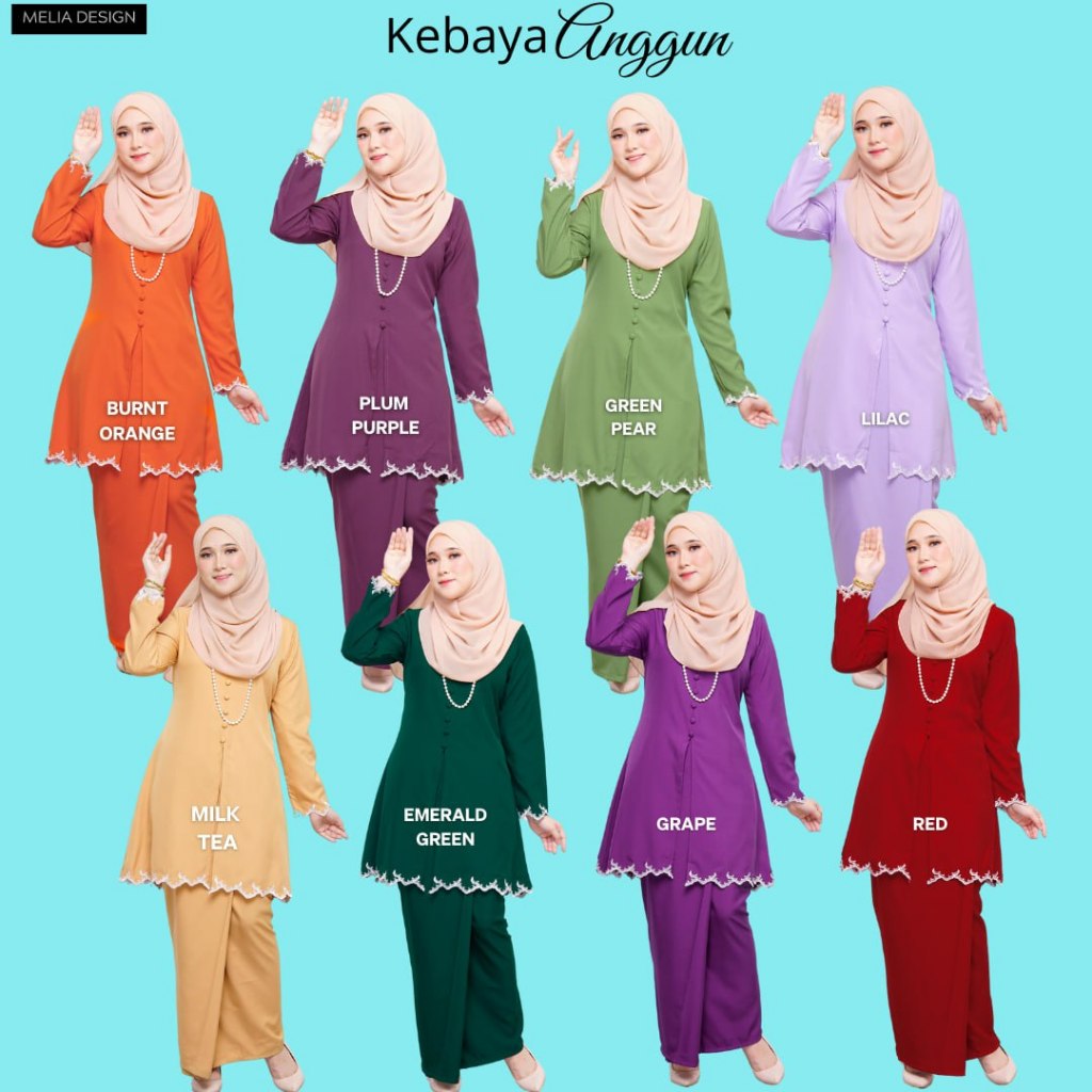 KEBAYA SULAM ANGGUN BY MELIA DESIGN | Shopee Malaysia