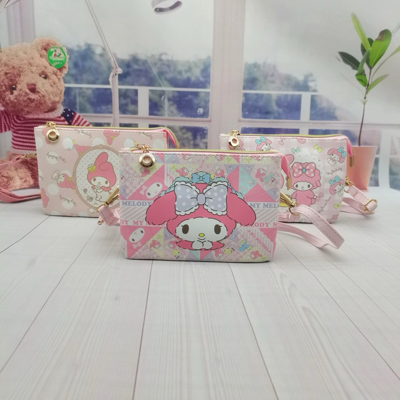 kuromi melody Sanrio character cartoon cute kawaii Girl Square shoulder ...