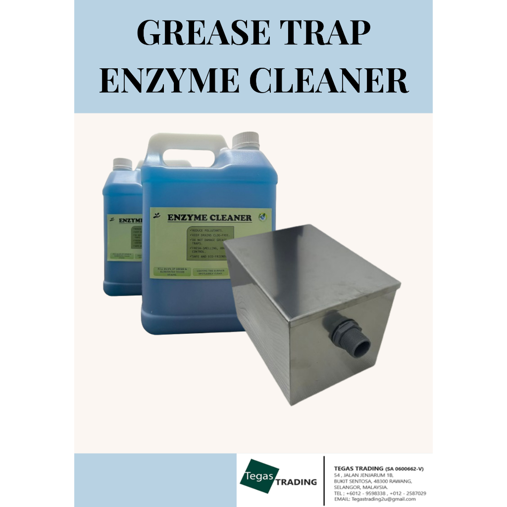 STAINLESS STEEL GREASE TRAP + ENZYME CLEANER Shopee Malaysia
