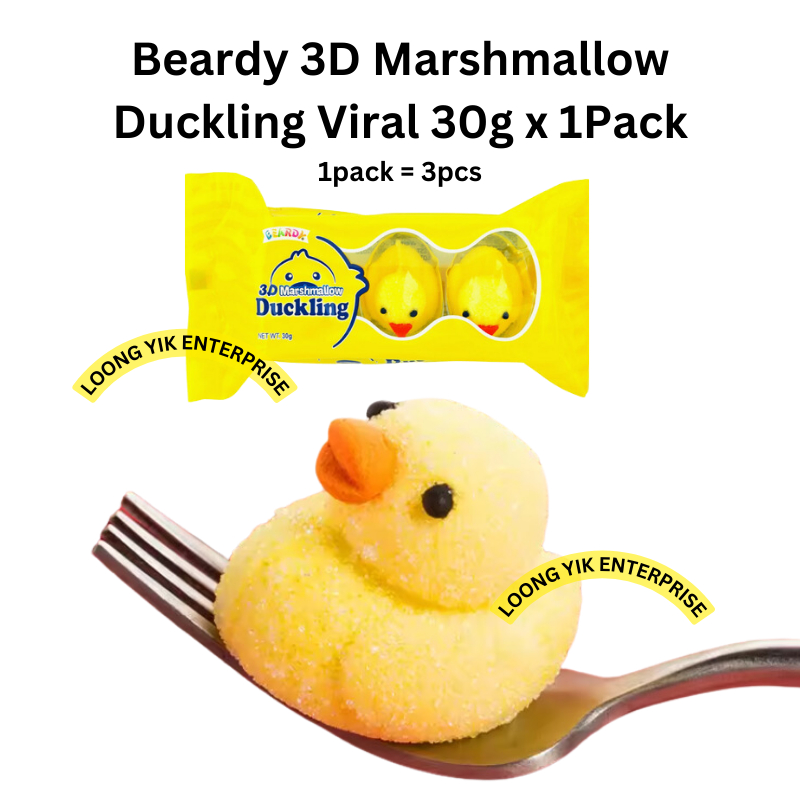 *Halal* Beardy 3D Marshmallow Duckling 30g LOOSE Halal Viral Candy