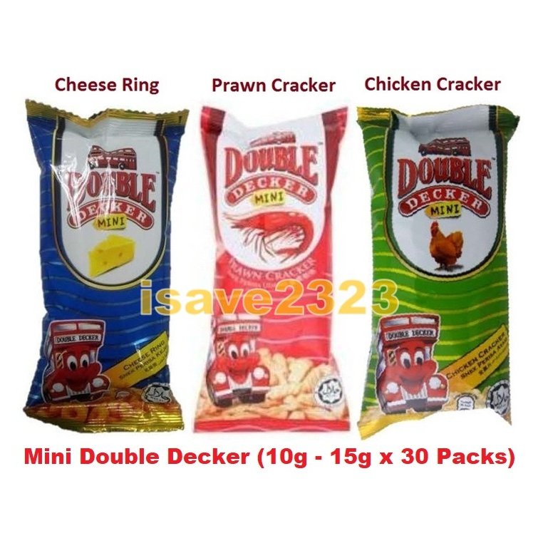 [HALAL] Mini Double Decker - Chicken / Prawn / Cheese Ring (10g - 15g x ...
