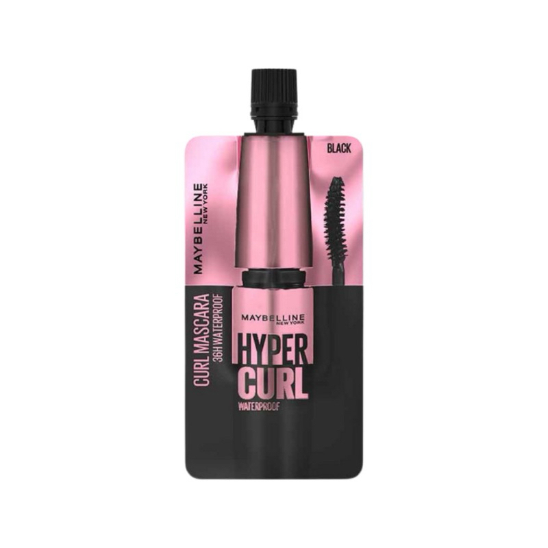 ️‍🔥 Sachet Maybelline Hyper Curl Waterproof Mascara 3ml Maybelline Hyper Curl Mascara 0723