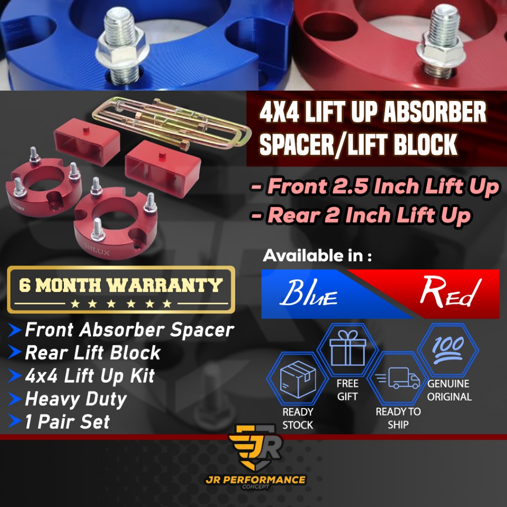 Absorber Lift Up 4x4 Kit Front Spacer 25 Inch Rear Lift Block U Bolt 2 Inch Hilux Ford Ranger 9716