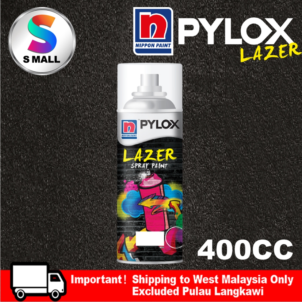 400CC Nippon Pylox Lazer Spray Paint Solid Colours for Wood Wall Metal ...
