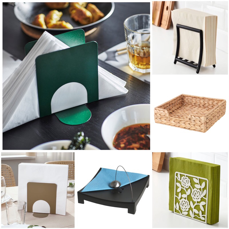 🇸🇪 IKEA CISSAN TILLSTÄLLNING LIKSIDIG SKOGSRÖR KNYCK GREJA Napkin holder Shopee Malaysia