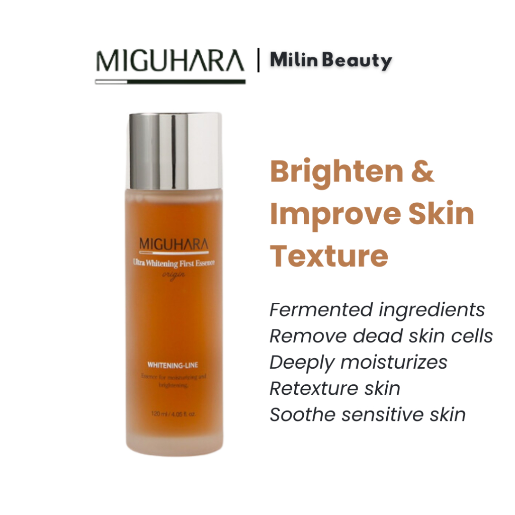 MIGUHARA Ultra Whitening First Essence Origin 120ml | Shopee Malaysia