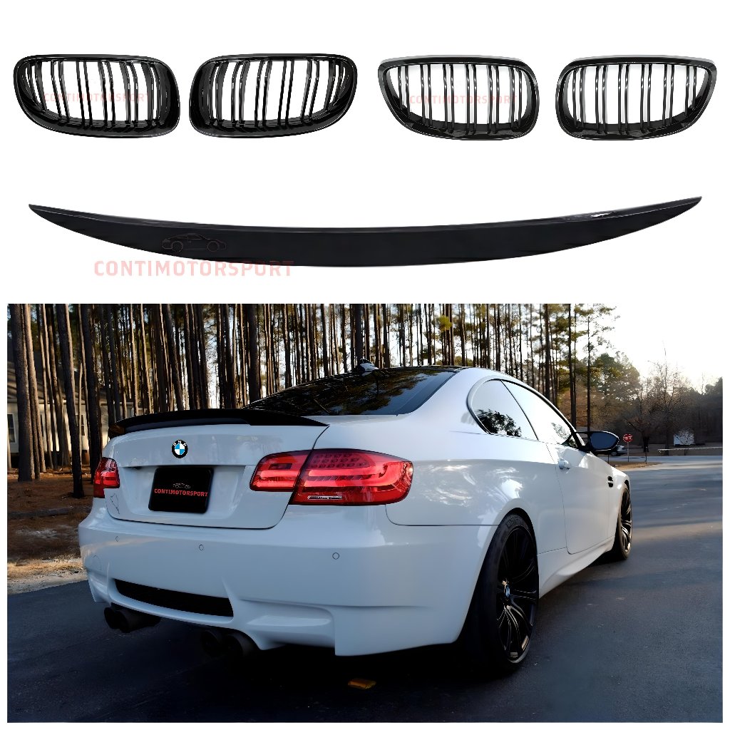 thumbnail image 2 of Glossy Black Rear Trunk Spoiler For BMW E46 E90 325i 335i 330i – RY_TECH 7237T 2 of 6