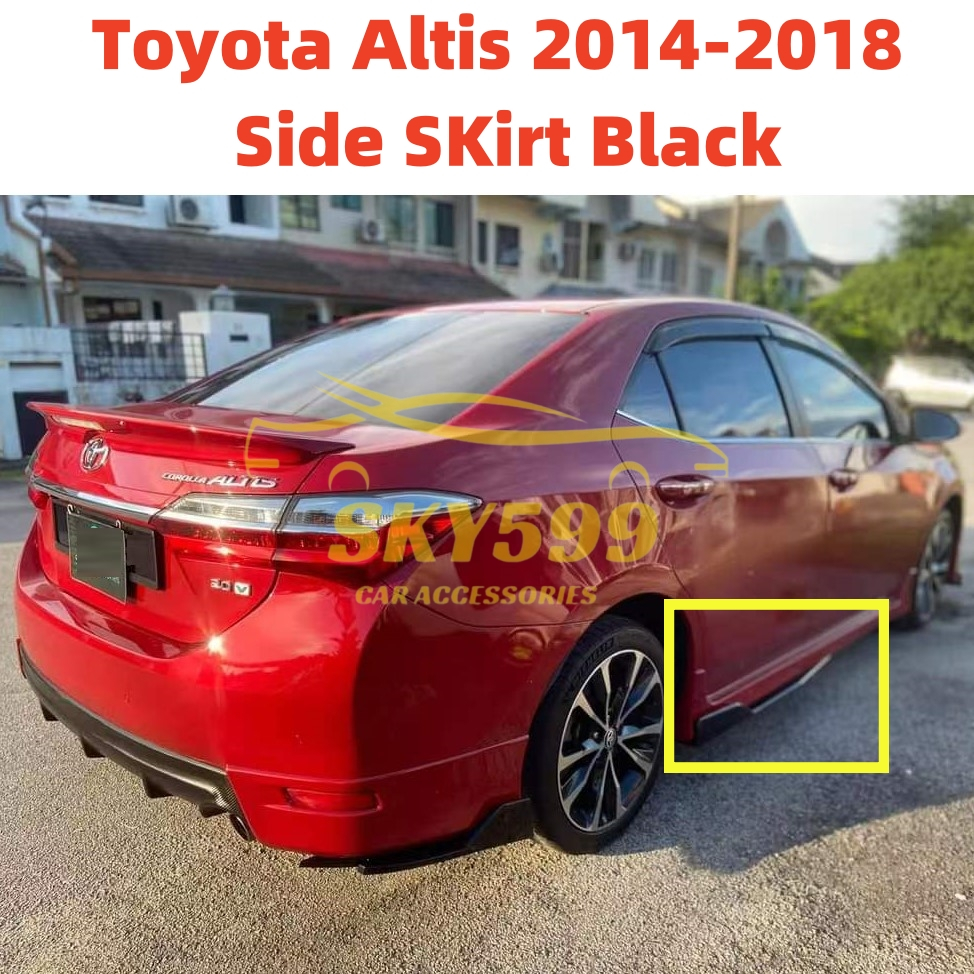 Toyota Altis 2014-2018 Front Bumper Diffuser Lip Wrap Angle Splitters ...