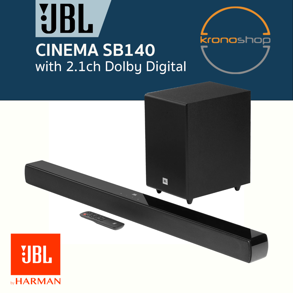 JBL CINEMA SB140 2.1ch Soundbar with Wired Subwoofer SB 140 | Shopee ...