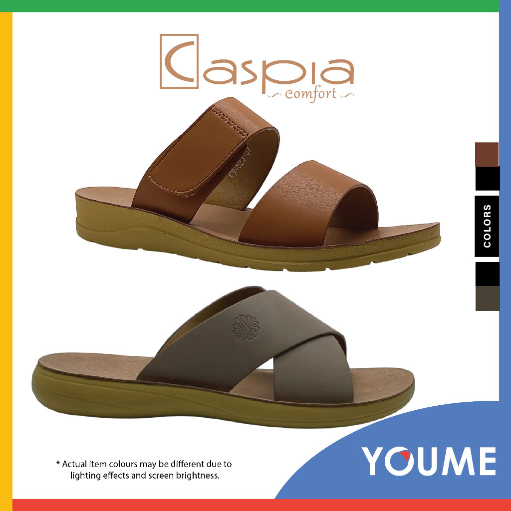 Caspia Cw-371 Cw-523 Women Crossover Double Straps Velcro Anti Slip 