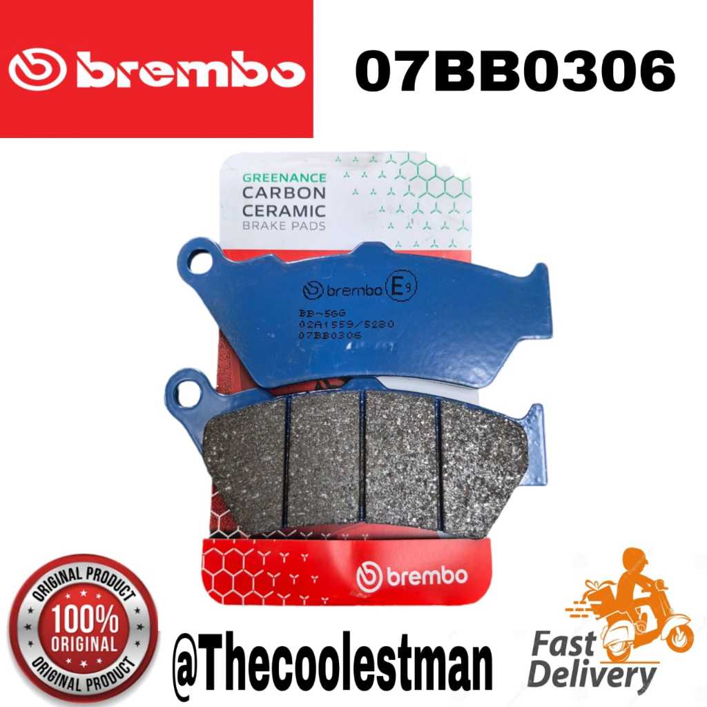 Plaquettes De Frein BREMBO Route Carbone Céramique – Référence 07BB0306 Pour Haute Performance