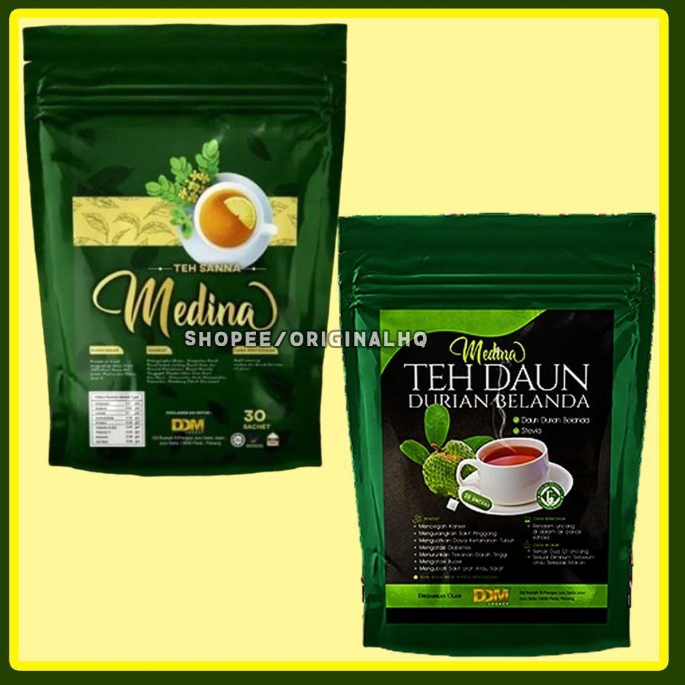 TEH DAUN DURIAN BELANDA MEDINA TEH SENNA MEDINA 30 SACHET | Shopee Malaysia