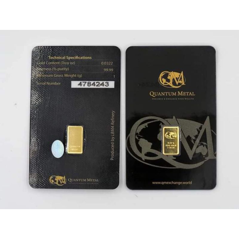 Quantum Metal QM Gold Bar (Au 999.9) 24K | Shopee Malaysia