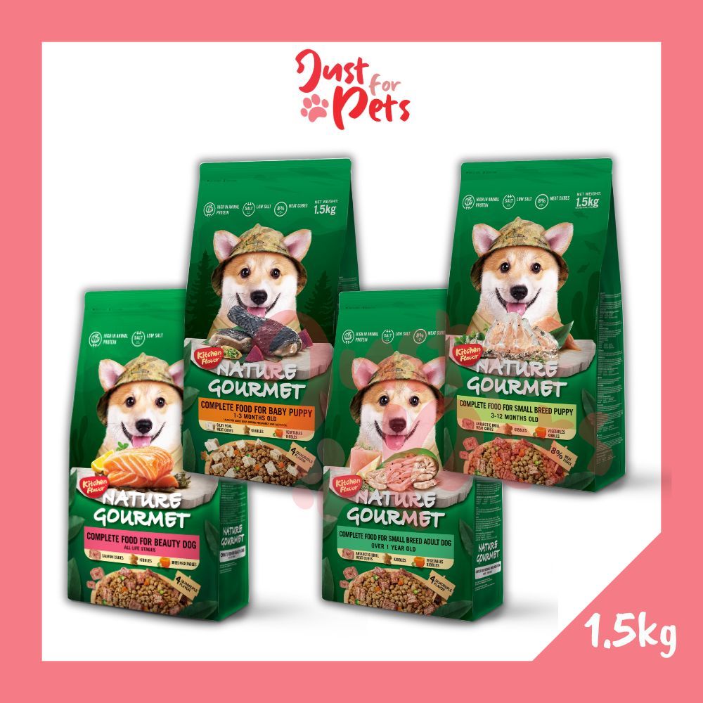 Kitchen Flavor Dog Nature Gourmet 1.5kg Dry Dog Food (Beauty Dog, Small