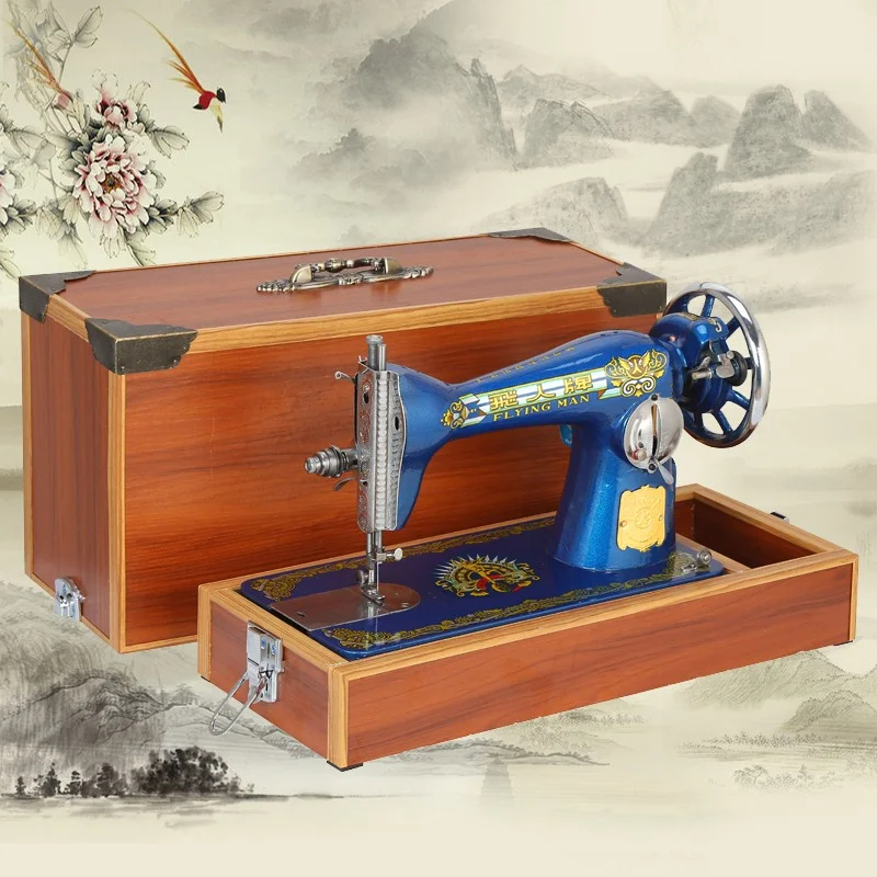 Desktop Flying Man Old-Fashioned Sewing Machine Household Electric ...