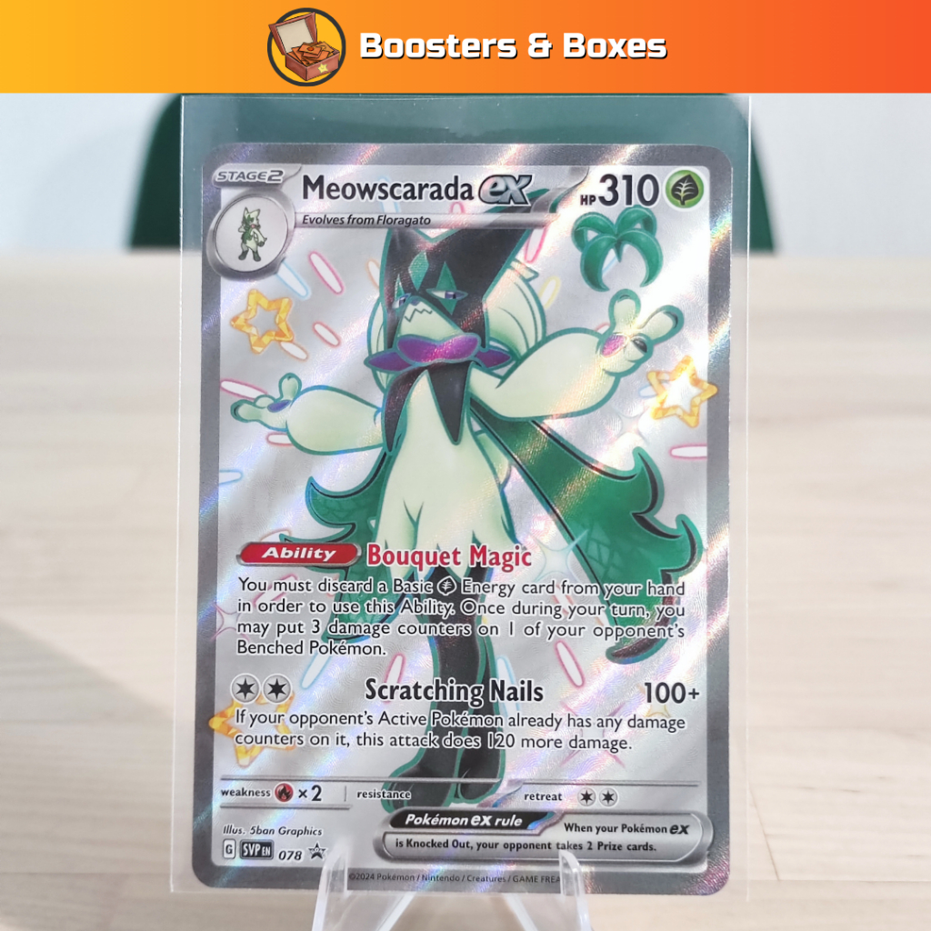 Meowscarada ex (SVP078) [Scarlet & Violet Black Star Promos] Shopee Malaysia